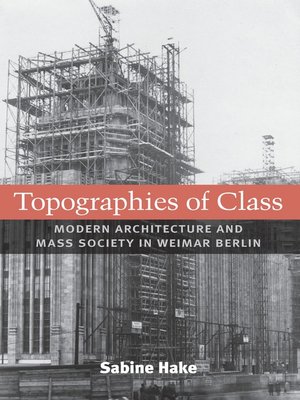 cover image of Topographies of Class